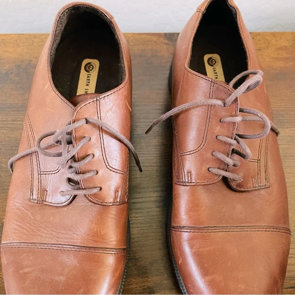 🌹 Classic Leather Brown McNair Earth Shoe Men’s Size 10W